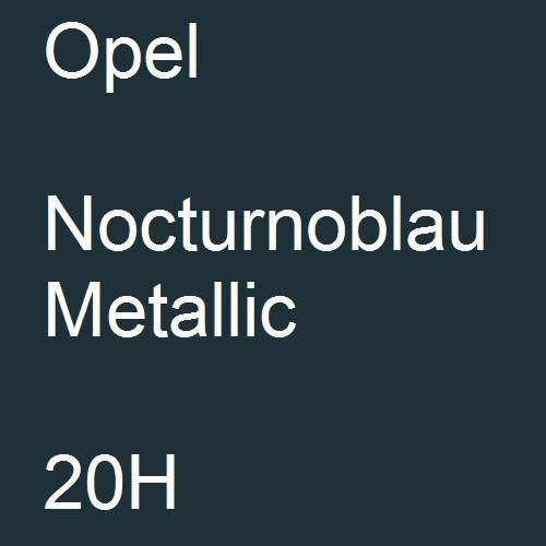 Opel, Nocturnoblau Metallic, 20H.